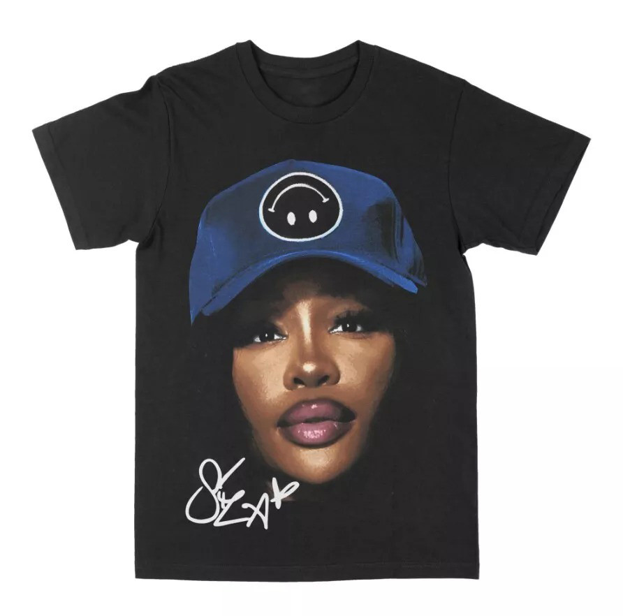 SZA Smiley Big Face T-Shirt Mother's Day Oregontrailrvpk Shirt