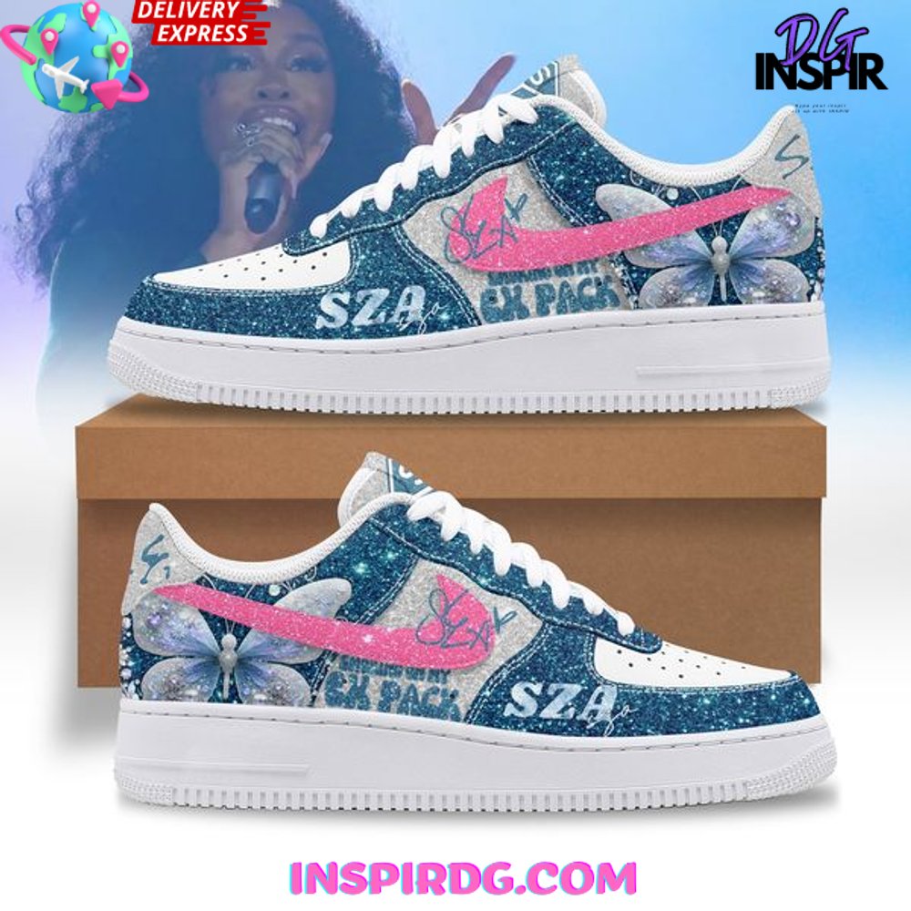SZA Snow Butterfly Air Force 1 Sneaker