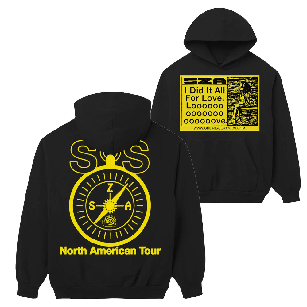 SZA Sos Merch I Did It All For Love North America Tour Hoodie