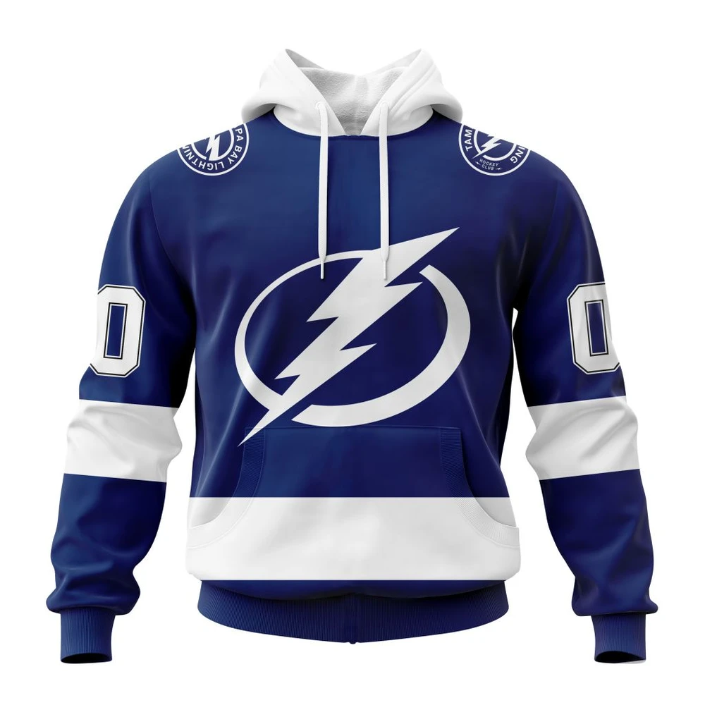 Tampa Bay Lightning Personalized Home Kits All Over Print Hoodie Style 97514