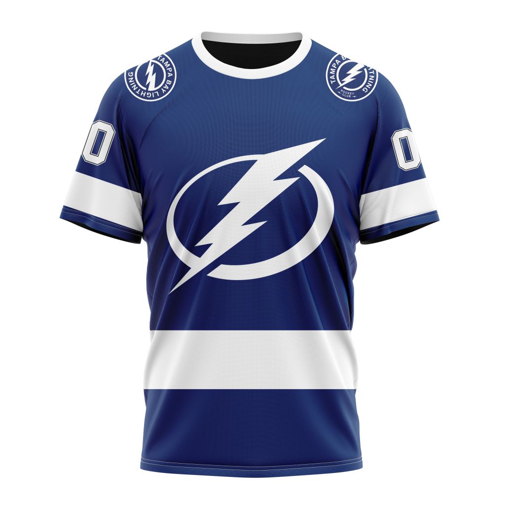 Tampa Bay Lightning Personalized Home Kits Personalized Name And Number T-Shirt Oregontrailrvpk Shirt