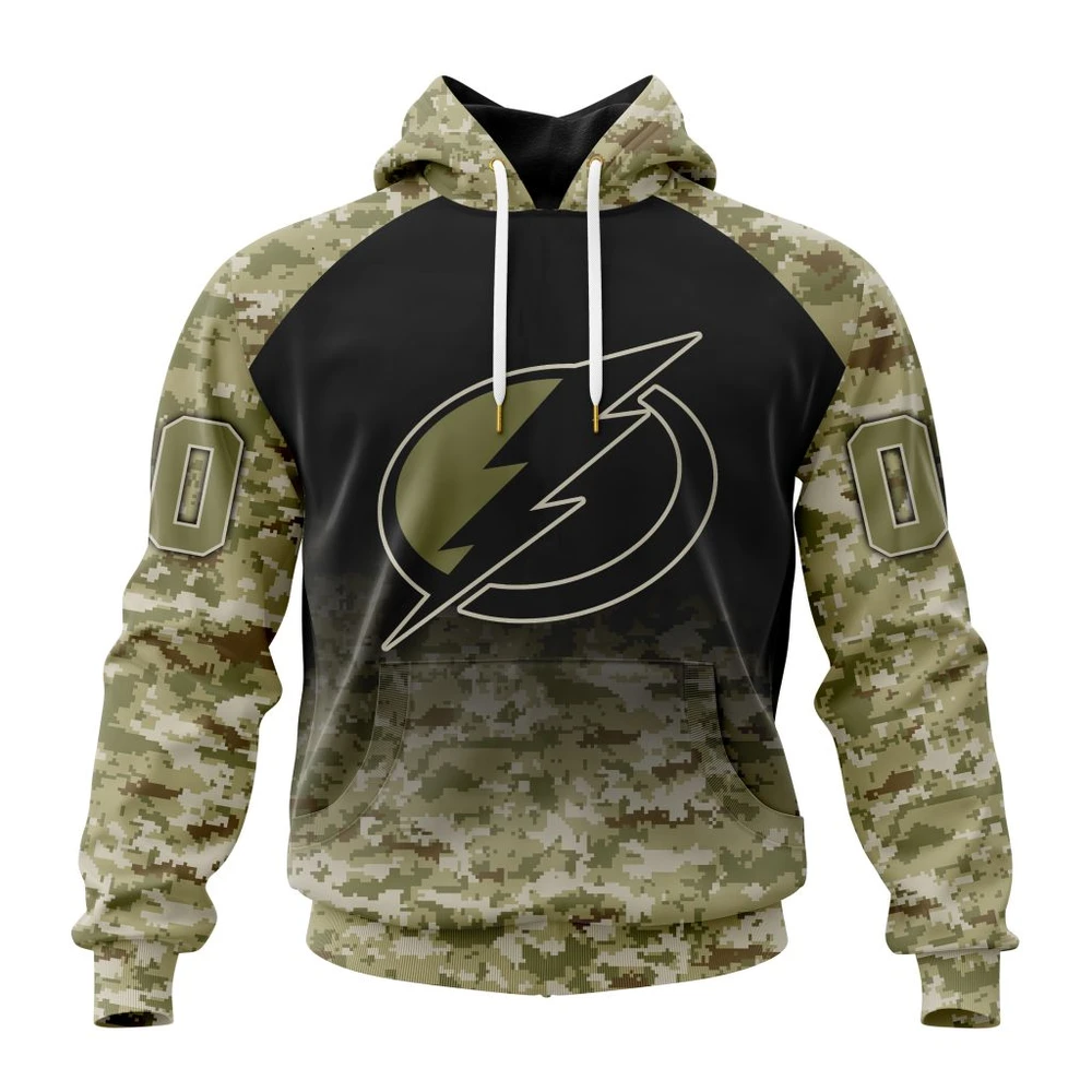 Tampa Bay Lightning Special Camo Design For Veterans Day All Over Print Hoodie Style 86984