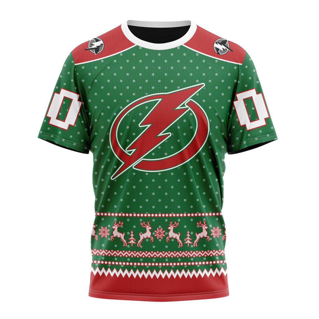 Tampa Bay Lightning Special Christmas Apparel Personalized Name And Number T-Shirt Oregontrailrvpk Shirt