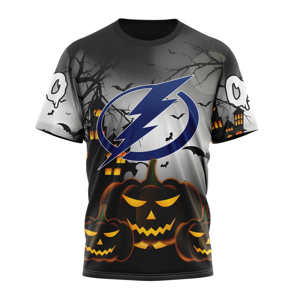 Tampa Bay Lightning Special Design For Halloween Personalized Name And Number T-Shirt Oregontrailrvpk Shirt