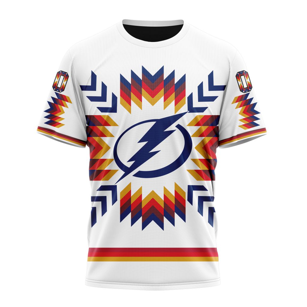Tampa Bay Lightning Special Design With Native Pattern Personalized Name And Number T-Shirt Oregontrailrvpk Shirt