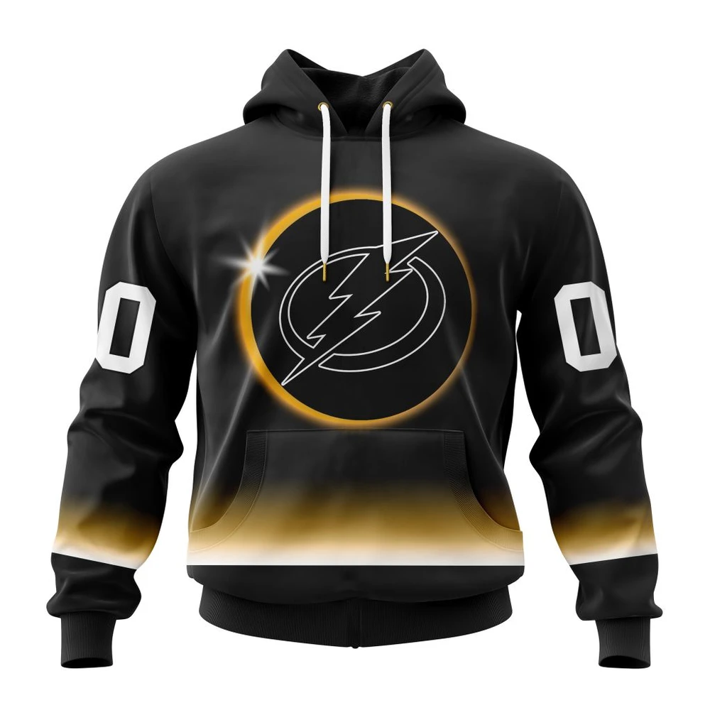 Tampa Bay Lightning Special Eclipse Design All Over Print Hoodie Style 93499