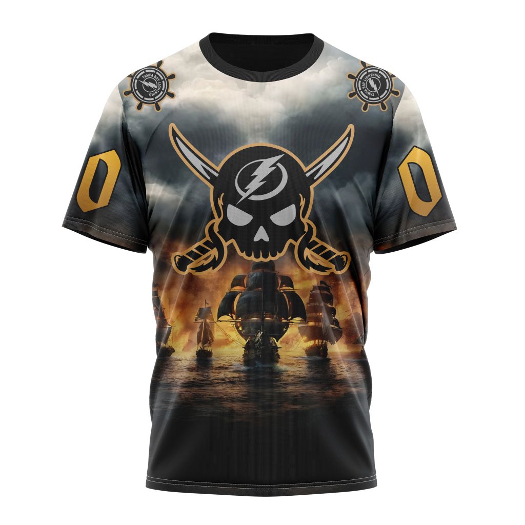 Tampa Bay Lightning Special Gasparilla Design Personalized Name And Number T-Shirt Oregontrailrvpk Shirt