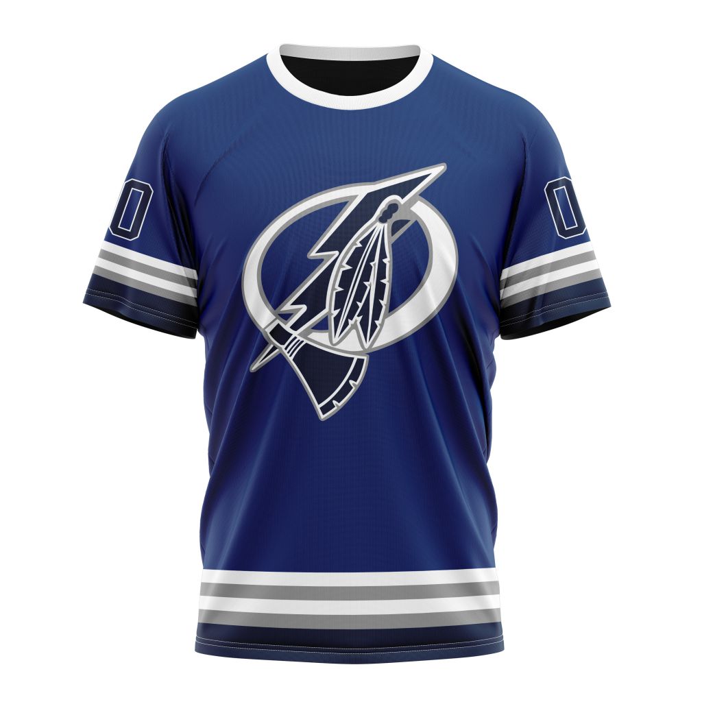 Tampa Bay Lightning Special Indigenous Design Personalized Name And Number T-Shirt Oregontrailrvpk Shirt