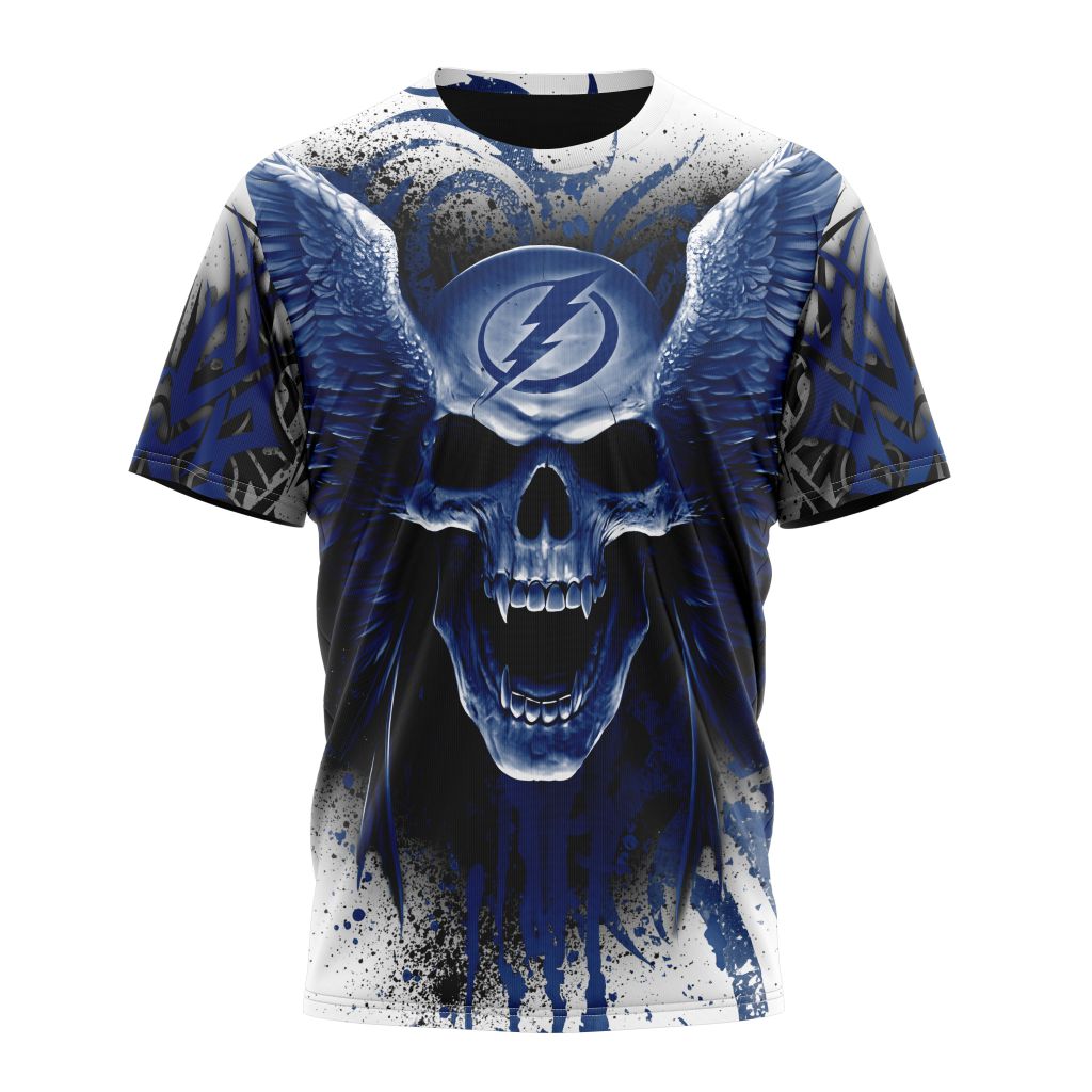 Tampa Bay Lightning Special Kits With Skull Art T-Shirt Oregontrailrvpk Shirt