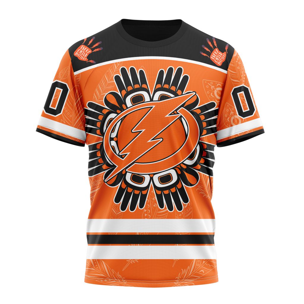 Tampa Bay Lightning Special National Day For Truth And Reconciliation Design 01 Personalized Name And Number T-Shirt Oregontrailrvpk Shirt