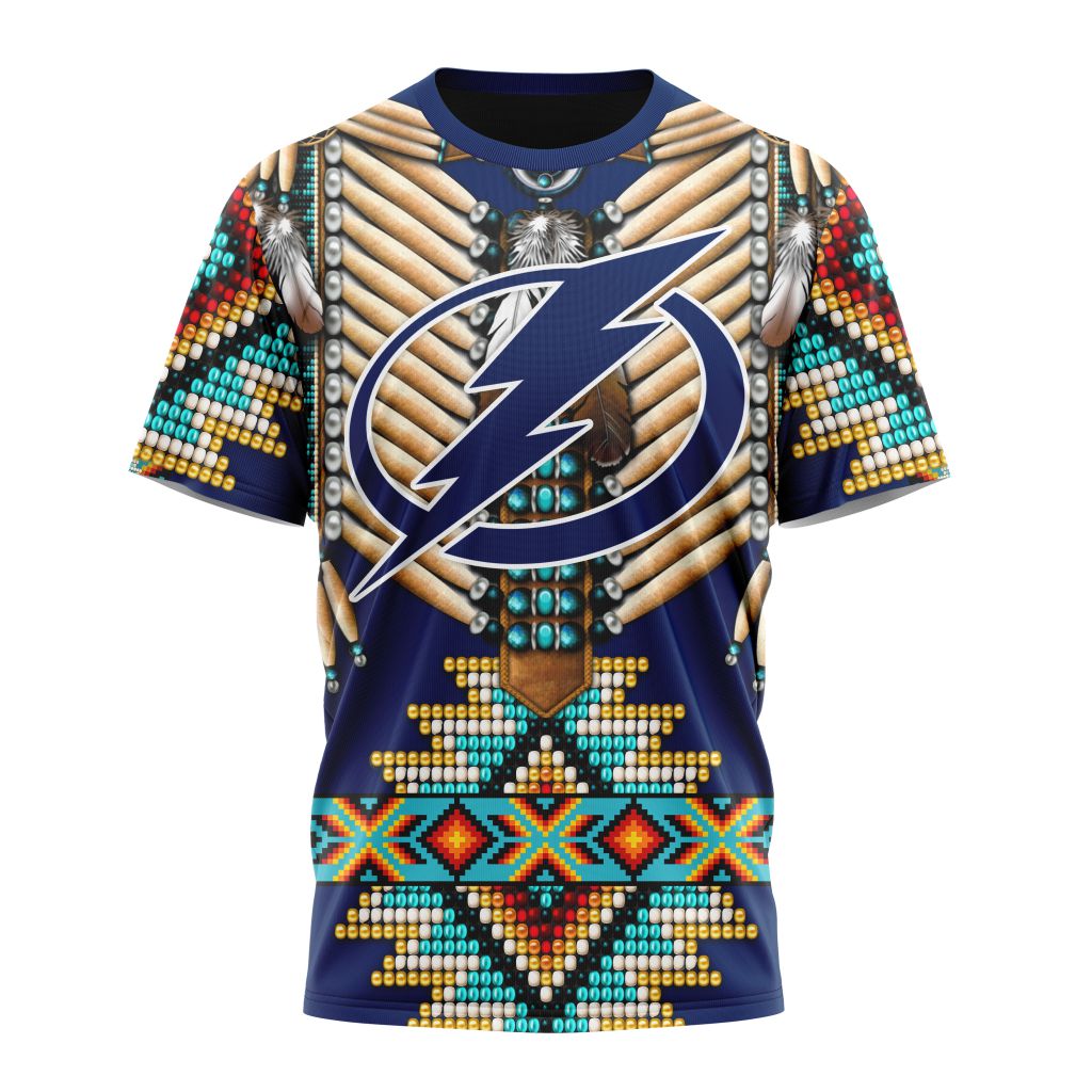 Tampa Bay Lightning Special Native Costume Design 02 Personalized Name And Number T-Shirt Oregontrailrvpk Shirt