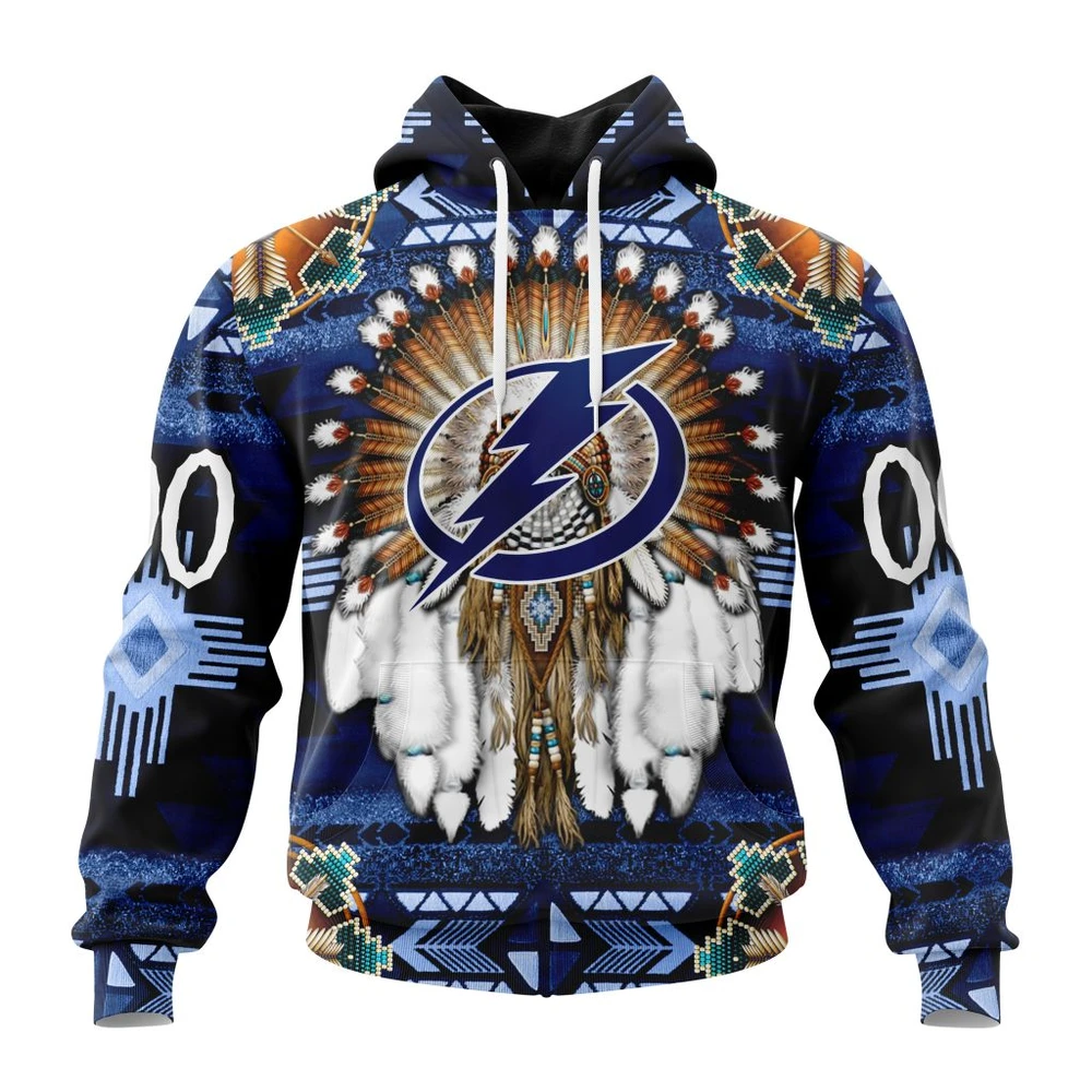 Tampa Bay Lightning Special Native Costume Design All Over Print Hoodie Style 25114