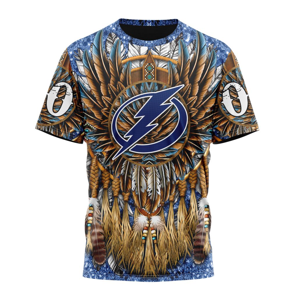 Tampa Bay Lightning Special Native Costume Design Personalized Name And Number T-Shirt Oregontrailrvpk Shirt