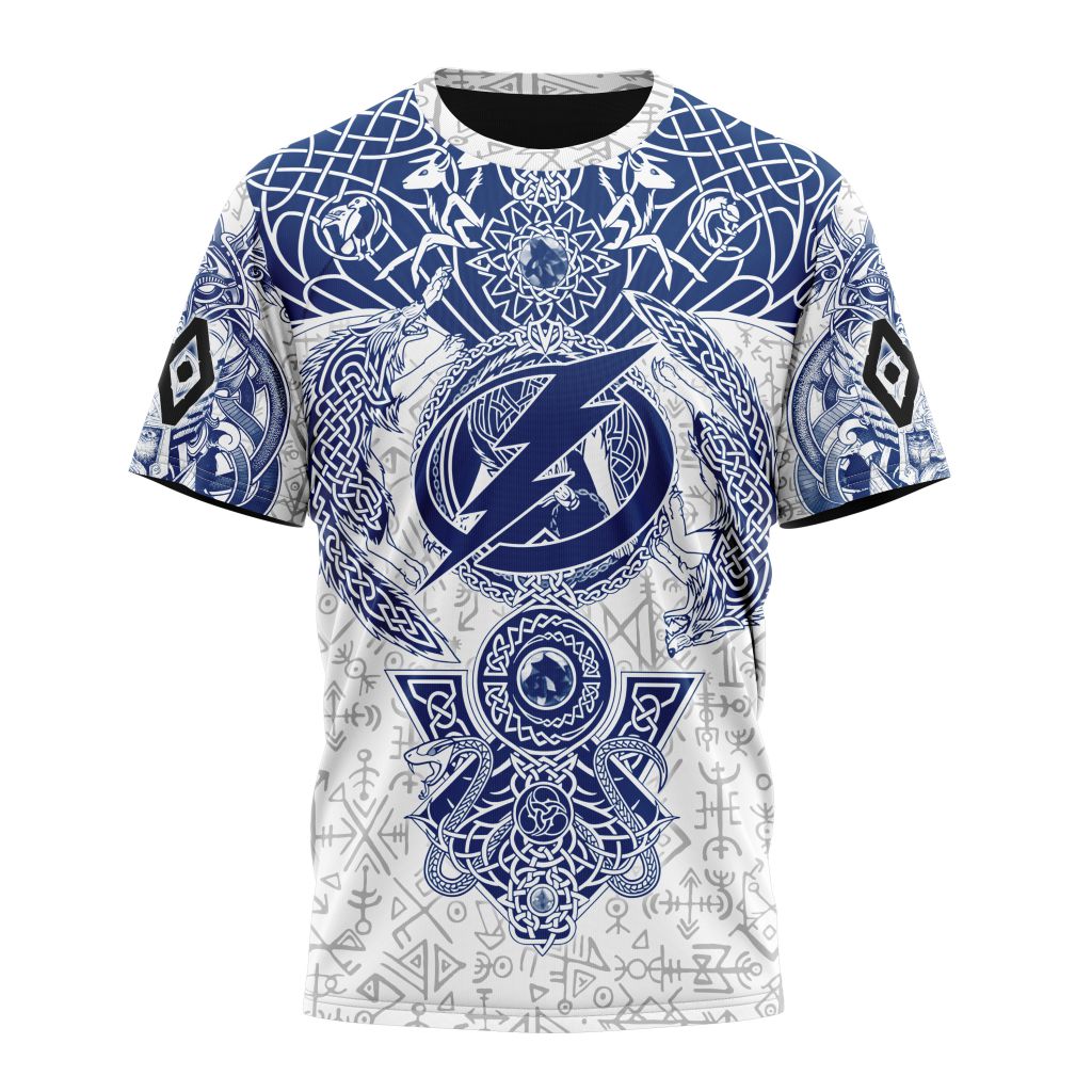 Tampa Bay Lightning Special Norse Viking Symbols Personalized Name And Number T-Shirt Oregontrailrvpk Shirt