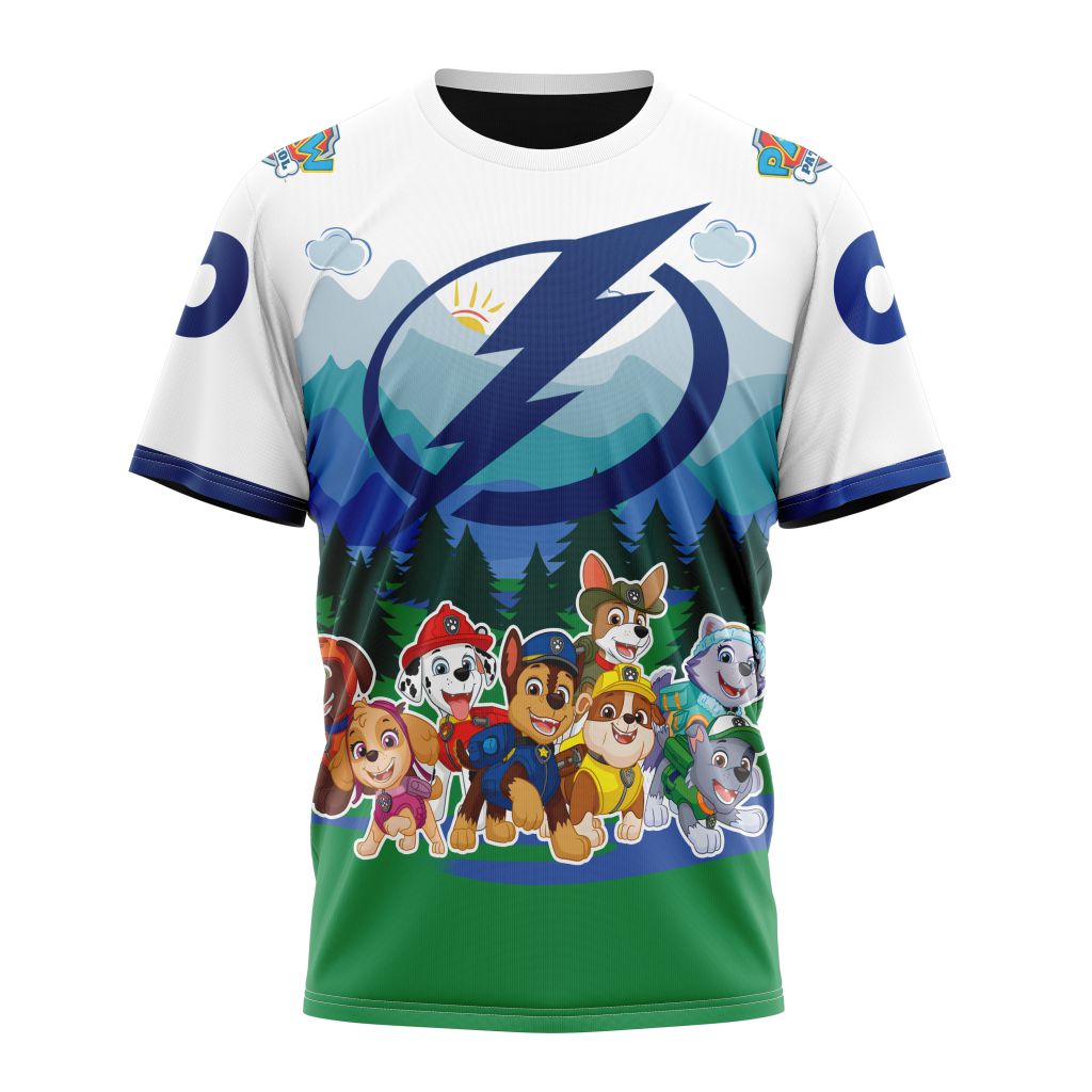 Tampa Bay Lightning Special Paw Patrol Design 01 Personalized Name And Number T-Shirt Oregontrailrvpk Shirt