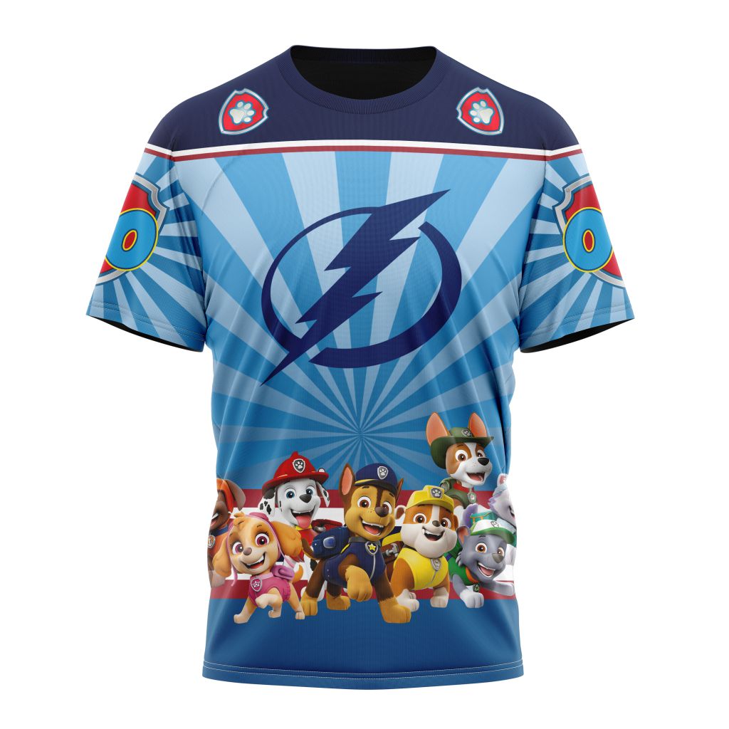 Tampa Bay Lightning Special Paw Patrol Kits Personalized Name And Number T-Shirt Oregontrailrvpk Shirt