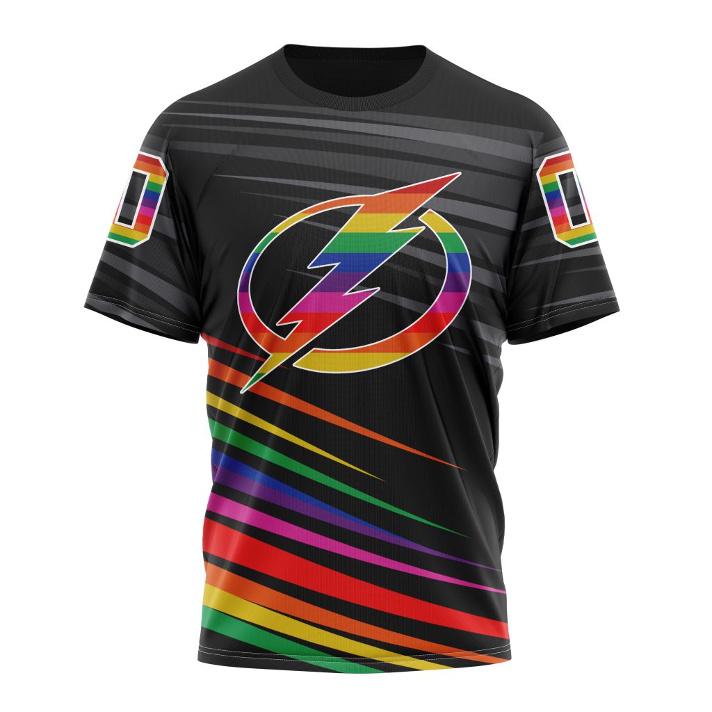 Tampa Bay Lightning Special Pride Design Hockey Is For Everyone 01 Personalized Name And Number T-Shirt Oregontrailrvpk Shirt