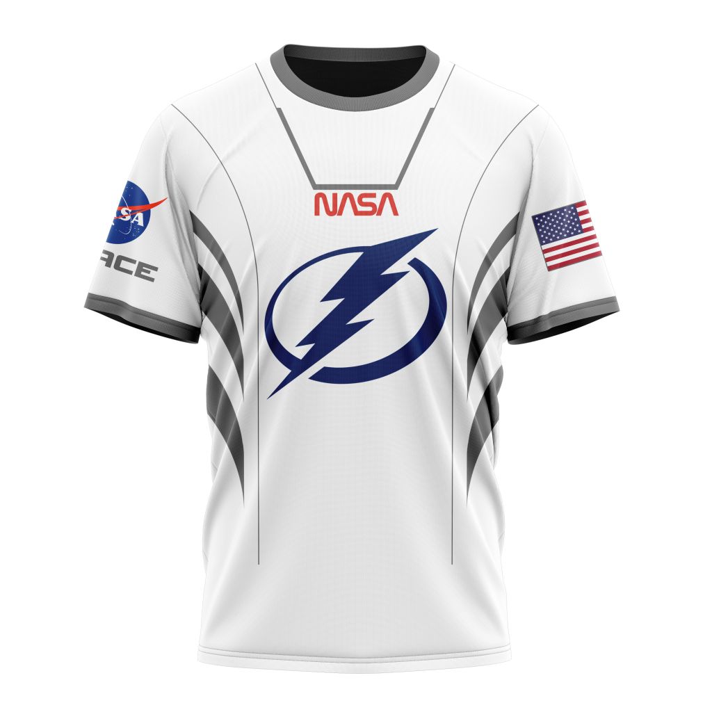 Tampa Bay Lightning Special Space Force NASA Astronaut Design Personalized Name And Number T-Shirt Oregontrailrvpk Shirt