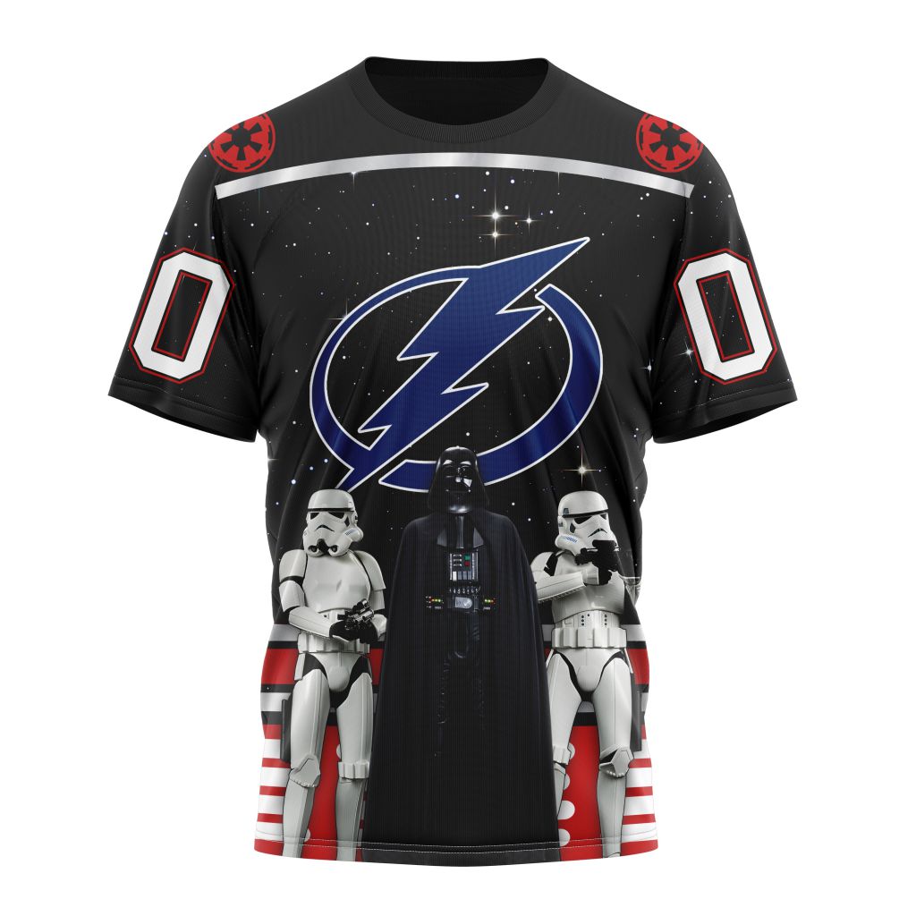 Tampa Bay Lightning Special Star Wars Design May The 4th Be With You Personalized Name And Number T-Shirt Oregontrailrvpk Shirt