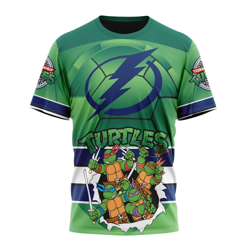 Tampa Bay Lightning Special Teenage Mutant Ninja Turtles Design 02 Personalized Name And Number T-Shirt Oregontrailrvpk Shirt