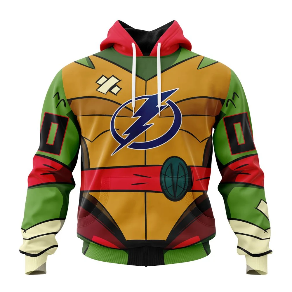 Tampa Bay Lightning Special Teenage Mutant Ninja Turtles Design All Over Print Hoodie Style 53876