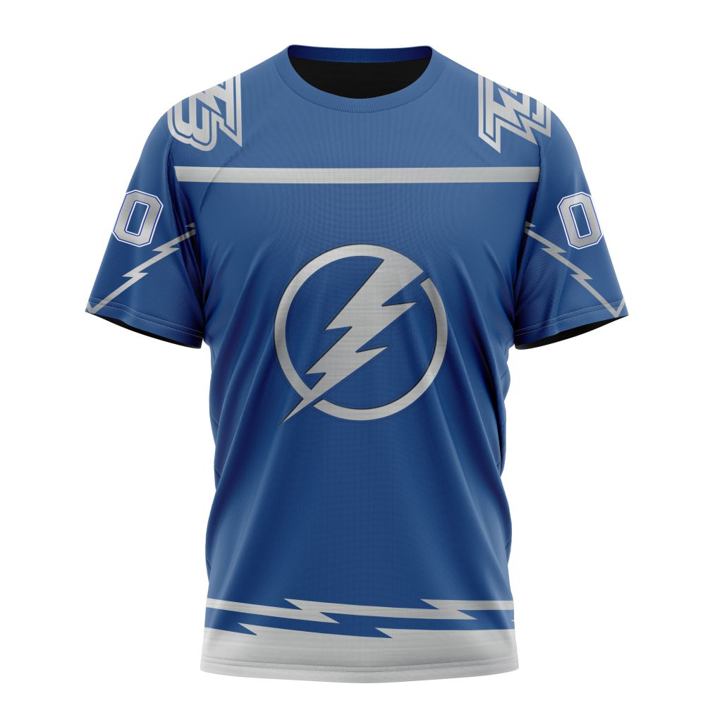 Tampa Bay Lightning Special Two-tone Design 01 Personalized Name And Number T-Shirt Oregontrailrvpk Shirt