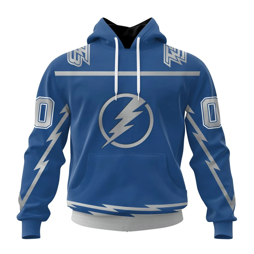 Tampa Bay Lightning Special Two-Tone Design All Over Print Hoodie Style 39494