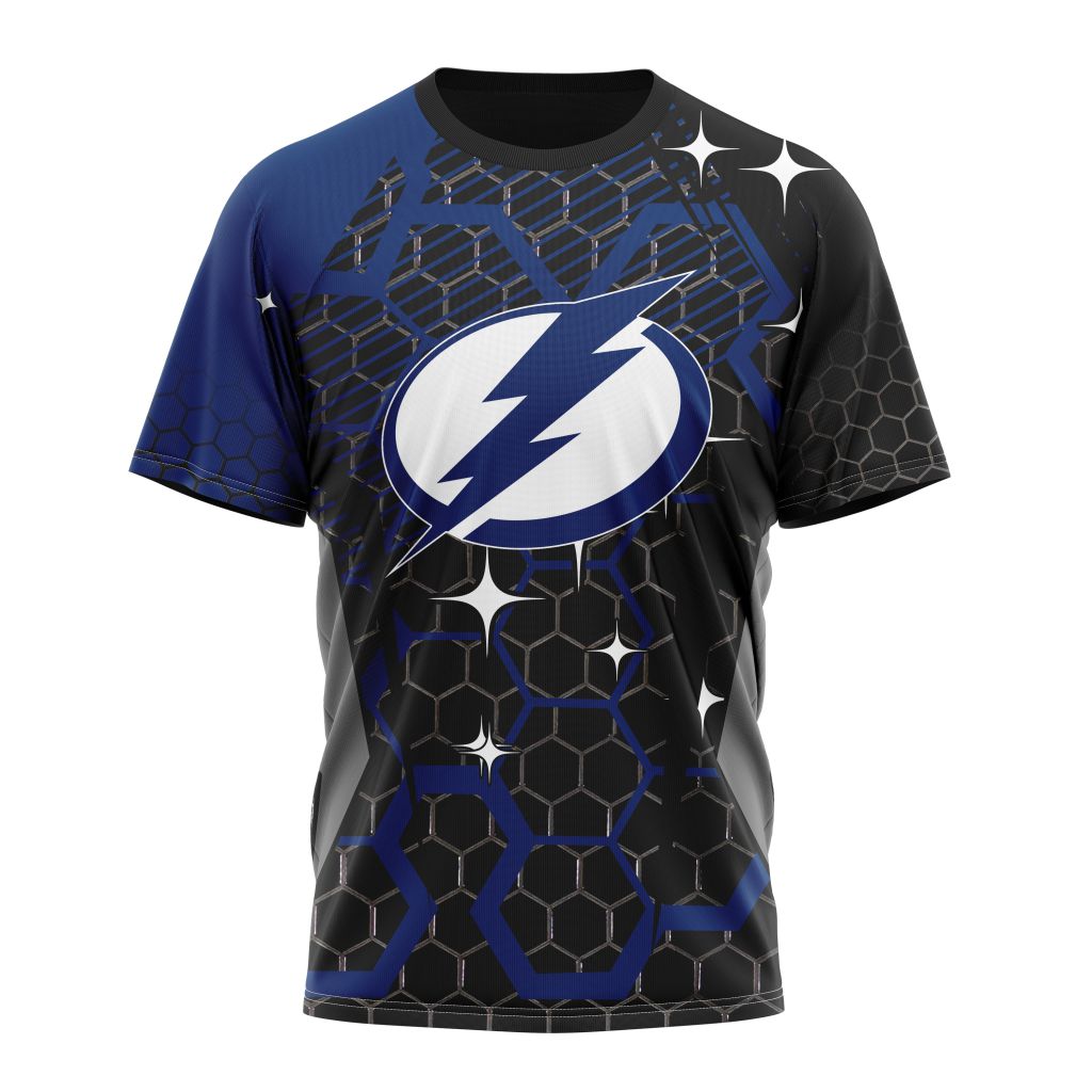Tampa Bay Lightning Specialized Design With MotoCross Syle Personalized Name And Number T-Shirt Oregontrailrvpk Shirt