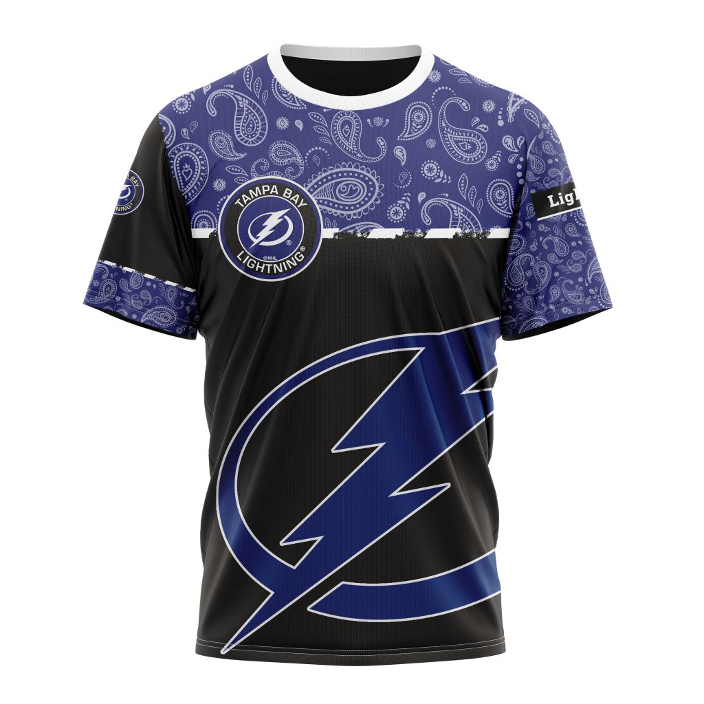 Tampa Bay Lightning Specialized Jersey Hockey With Paisley Personalized Name And Number T-Shirt Oregontrailrvpk Shirt