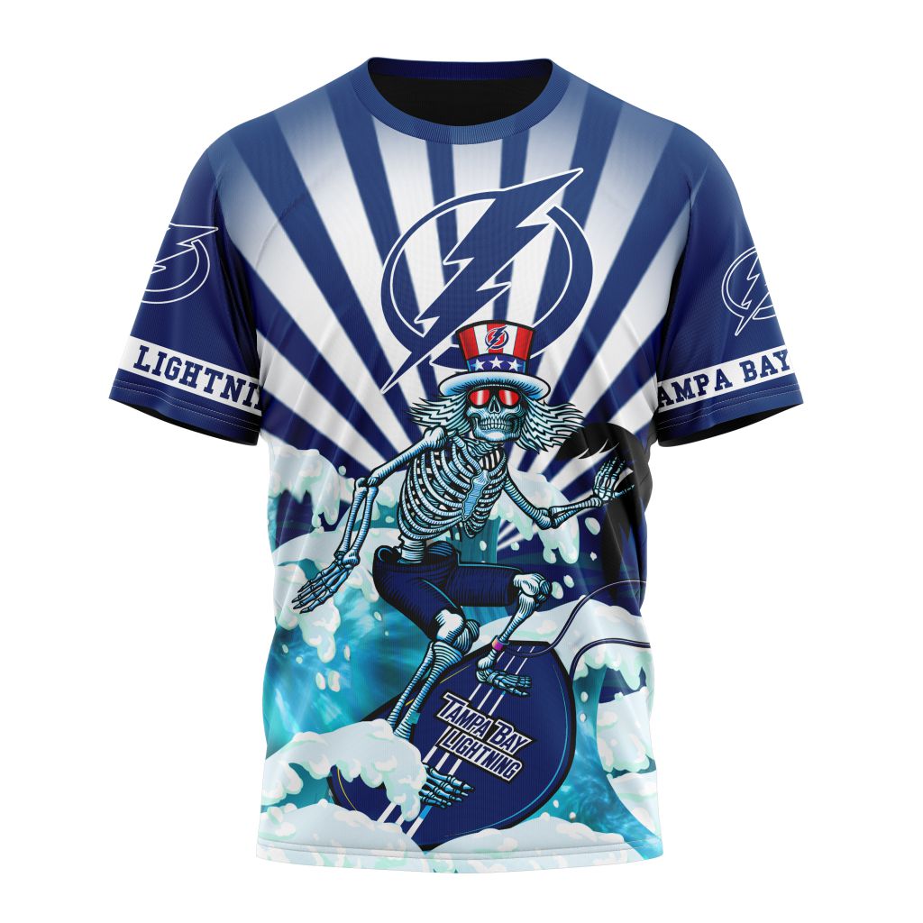 Tampa Bay Lightning Specialized Kits For The Grateful Dead Personalized Name And Number T-Shirt Oregontrailrvpk Shirt