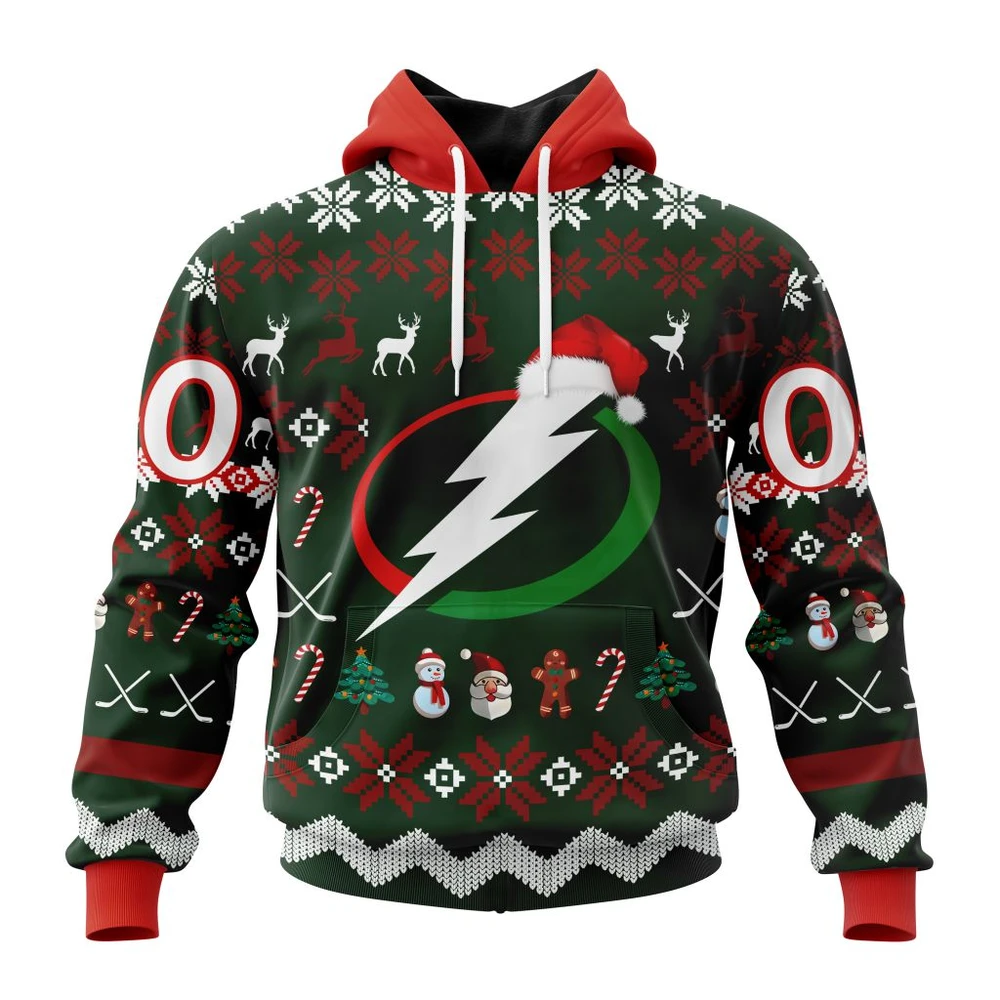 Tampa Bay Lightning Specialized Unisex Christmas Is Coming All Over Print Hoodie Style 23212