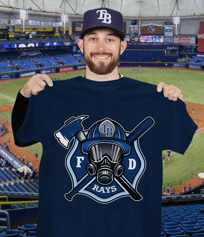 Tampa Bay Rays Firefighters Fire Dept T-Shirt Honor Fireman Fans Oregontrailrvpk Shirt