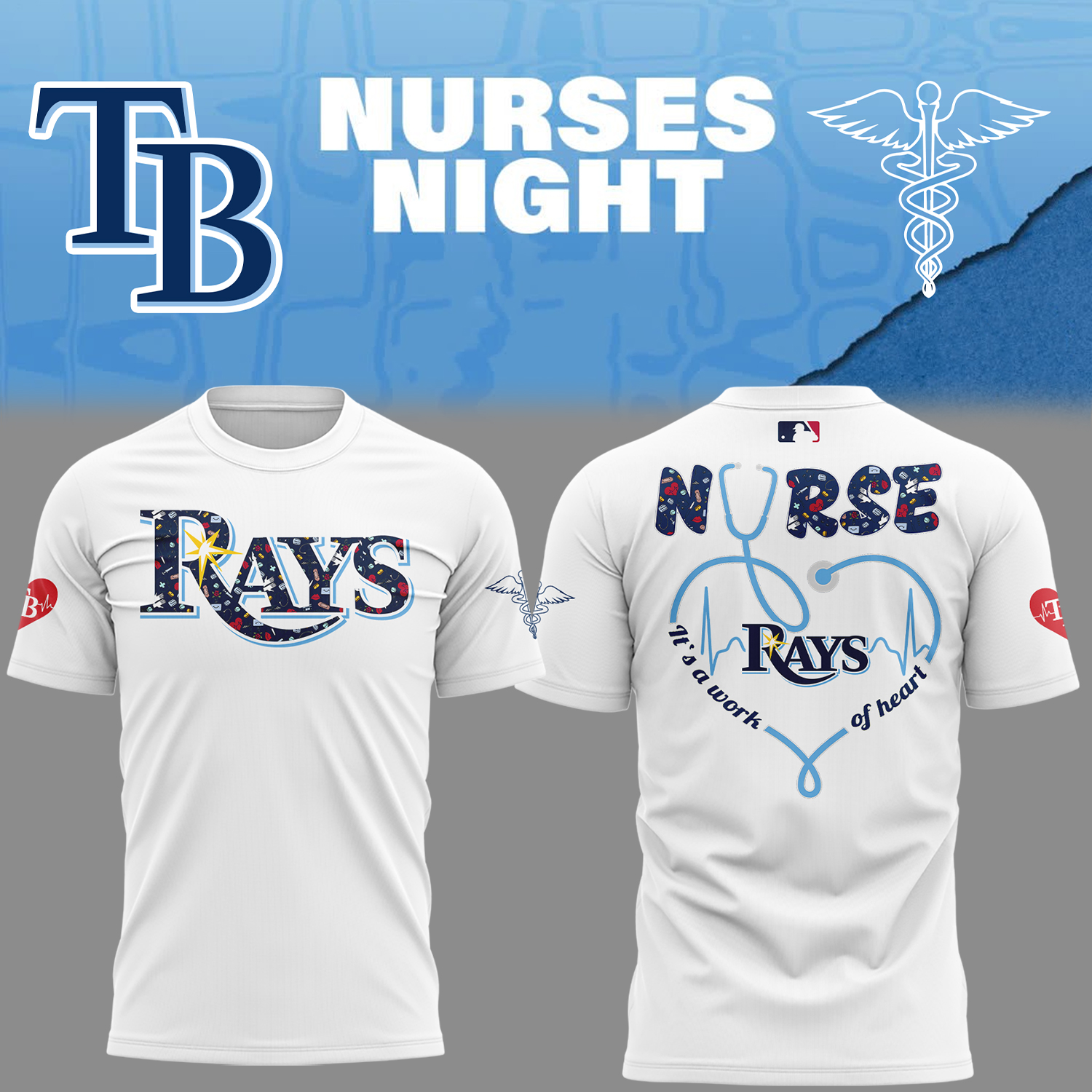 Tampa Bay Rays Nurses Night T-Shirt For Baseball Players Unique Baseball Gifts Oregontrailrvpk Shirt