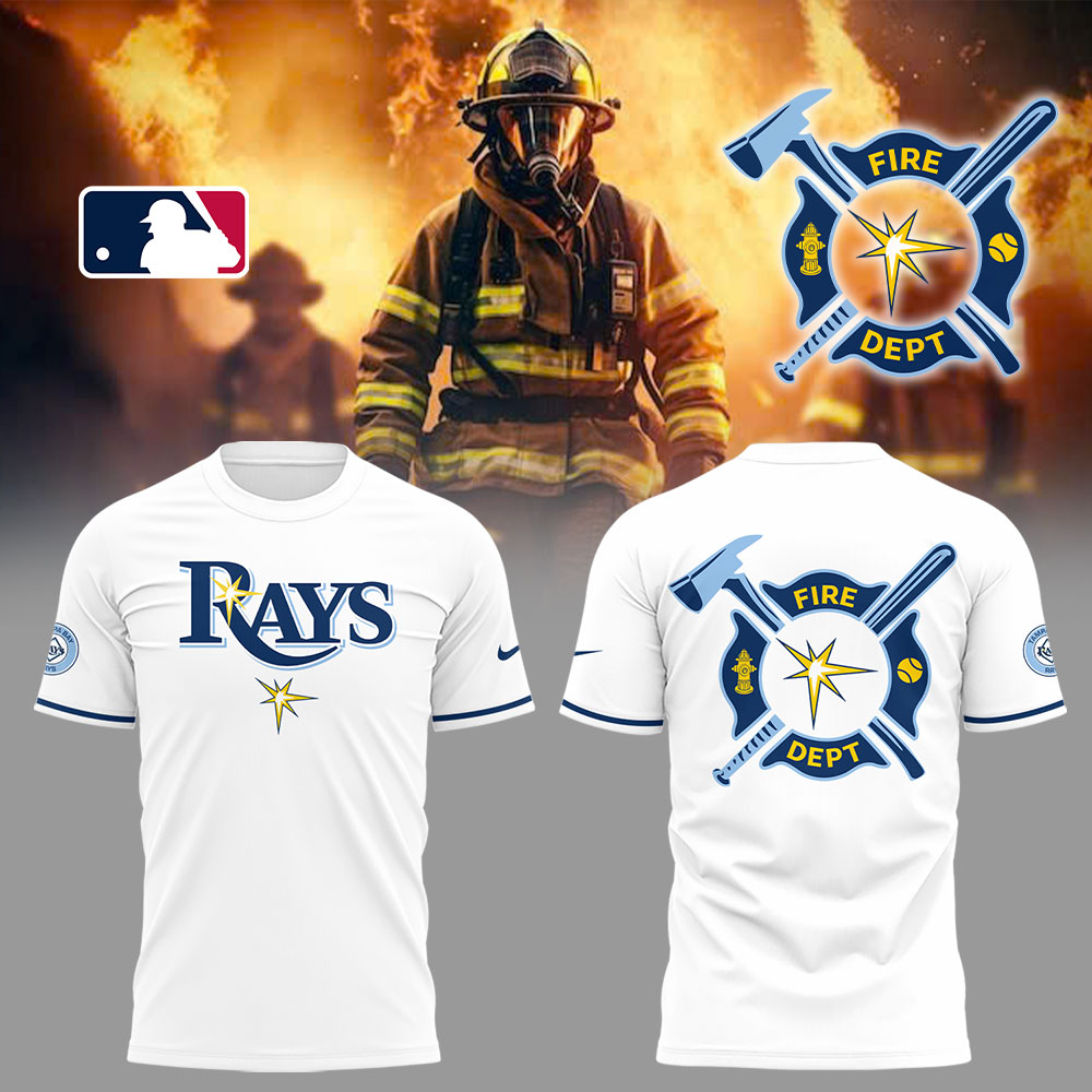 Tampa Bay Rays x Firefighter Appreciation Night T-Shirt For Baseball Players Oregontrailrvpk Shirt