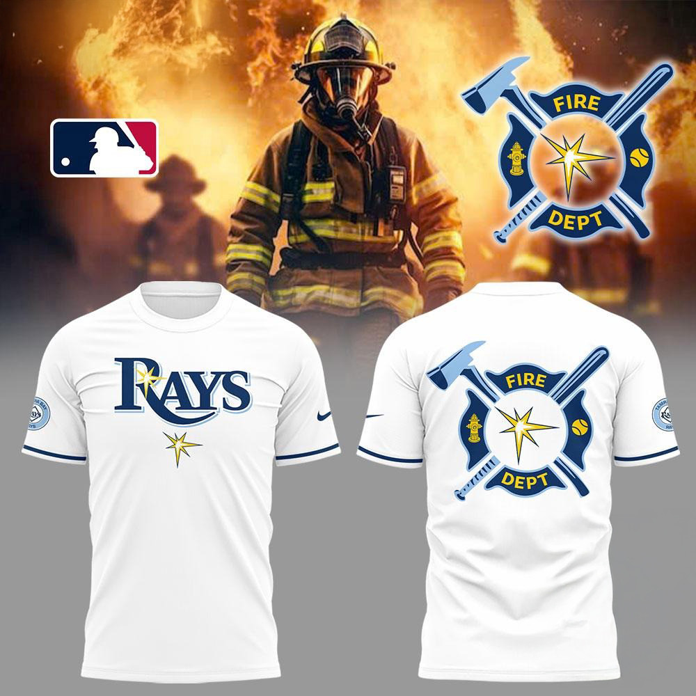 Tampa Bay Rays x Firefighter Appreciation Night White Shirt Best Gift For A Basketball Fan Oregontrailrvpk Shirt