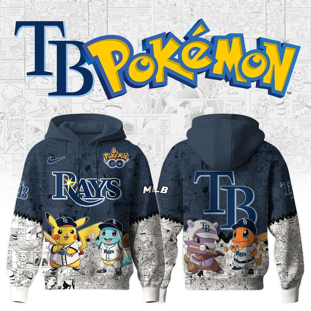 Tampa Bay Rays X Pok mon Go Hoodie MLB Merch Fans For Him Her