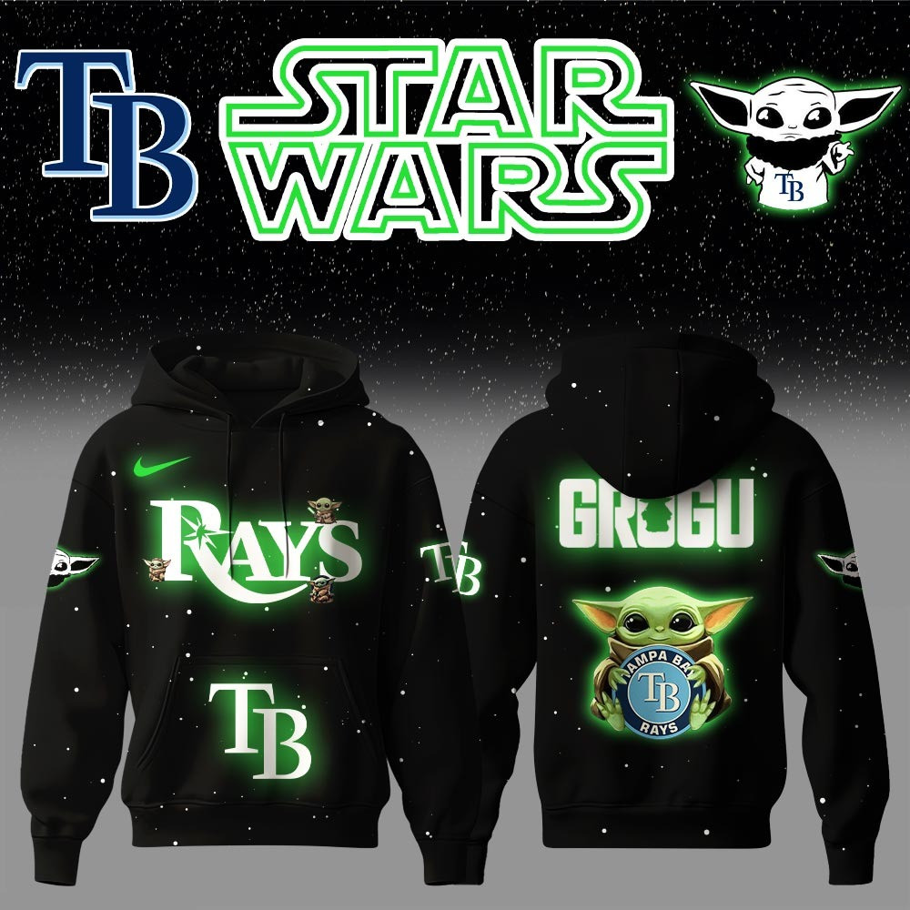 Tampa Bay Rays x Star Wars Baby Yoda Game Night Hoodie