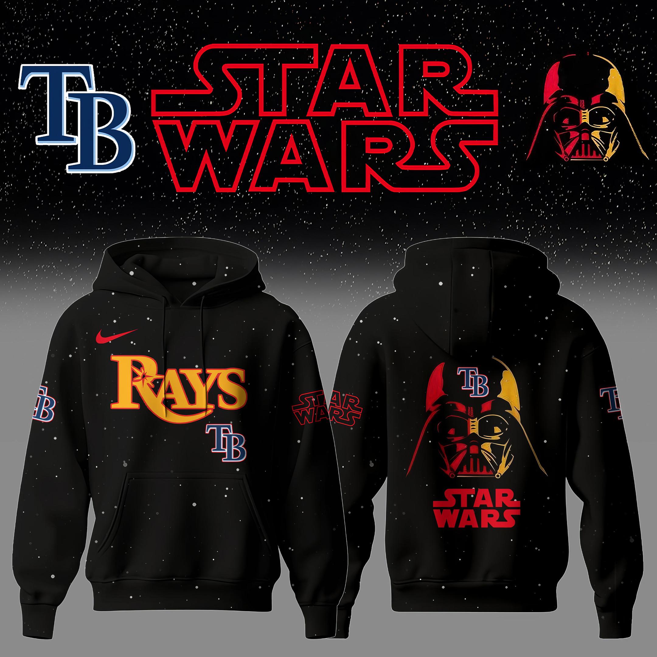 Tampa Bay Rays x Star Wars Night Hoodie
