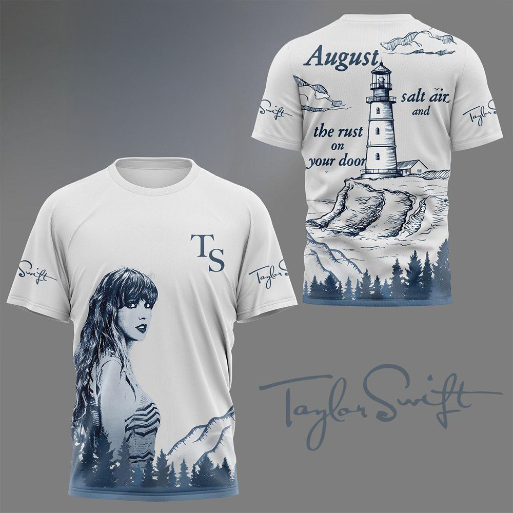 Taylor Swift August Salt Air The Eust On Your Door Shirtwifties Merch Oregontrailrvpk Shirt