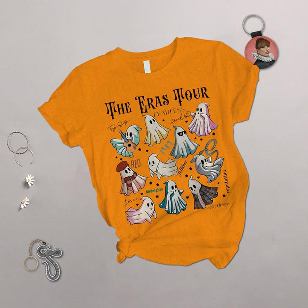 Taylor Swift The Eras Tour Halloween T-Shirt And Short Pants Set Swiftie Merch Halloween Gifts Oregontrailrvpk Shirt