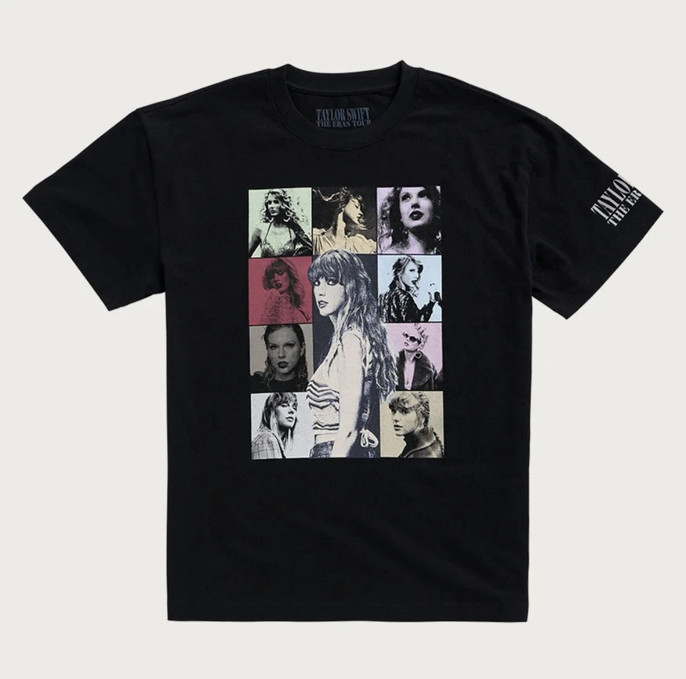 Taylor Swift The Eras Tour Official Merch US Tour Black T-Shirt Gift For Music Fans Oregontrailrvpk Shirt