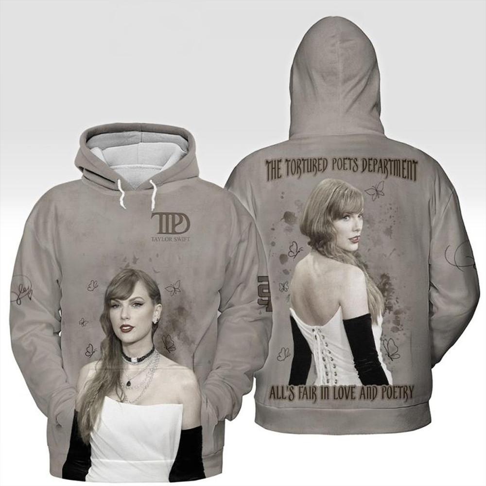 Taylor Swift The Tortured Poets Department All's Fair In Love And Poetry Hoodie