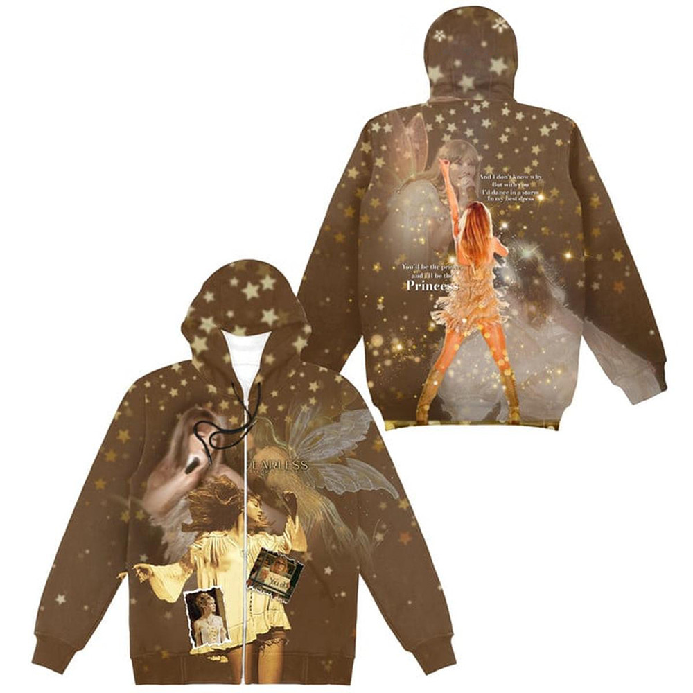 Taylor Swift You're My Prince I Am A Princess Zip Hoodie Swifties Hoodie