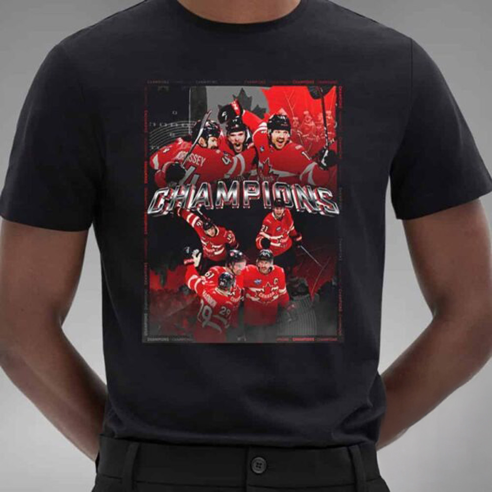 Team Canada National Hockey League Are 4 Nations Face Off Champions 2025 T-Shirt Oregontrailrvpk Shirt