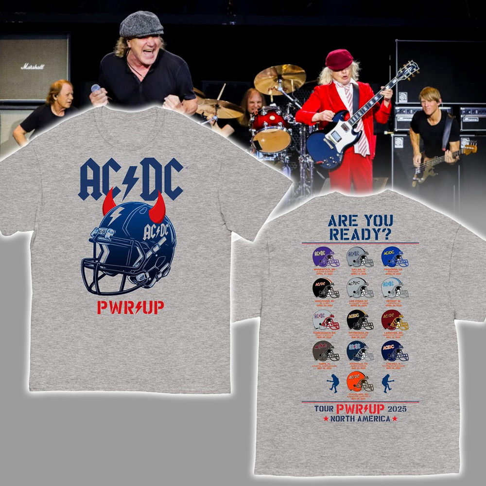Team Helmets PWR UP Tour T-Shirt Gift Ideas For Music Lovers Oregontrailrvpk Shirt