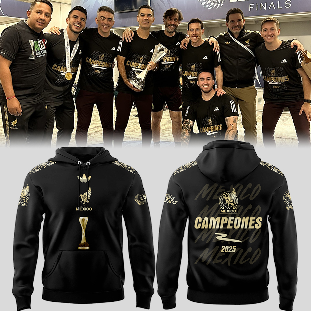 Team Mexico Champions Concacaf Nations League Hoodie Cool Gifts For Soccer Players