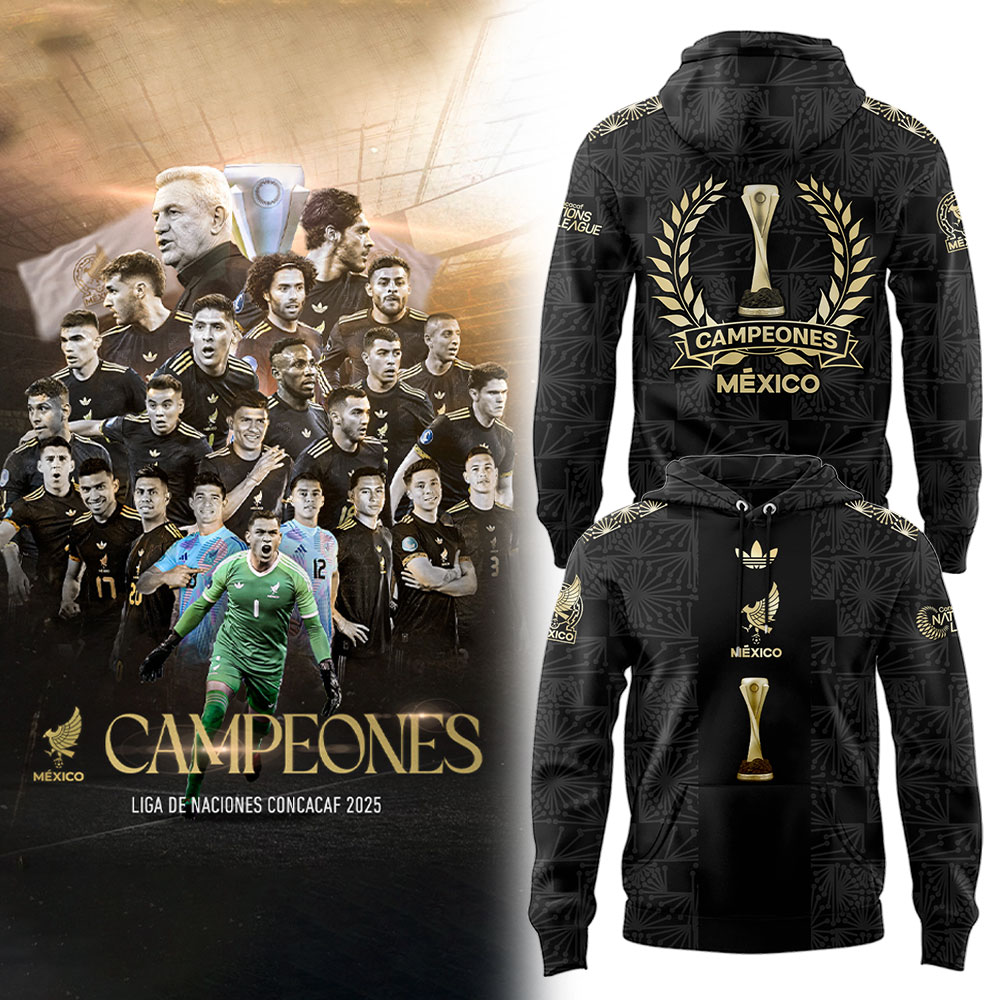 Team Mexico Champions Concacaf Nations League Hoodie Gifts For Soccer Players