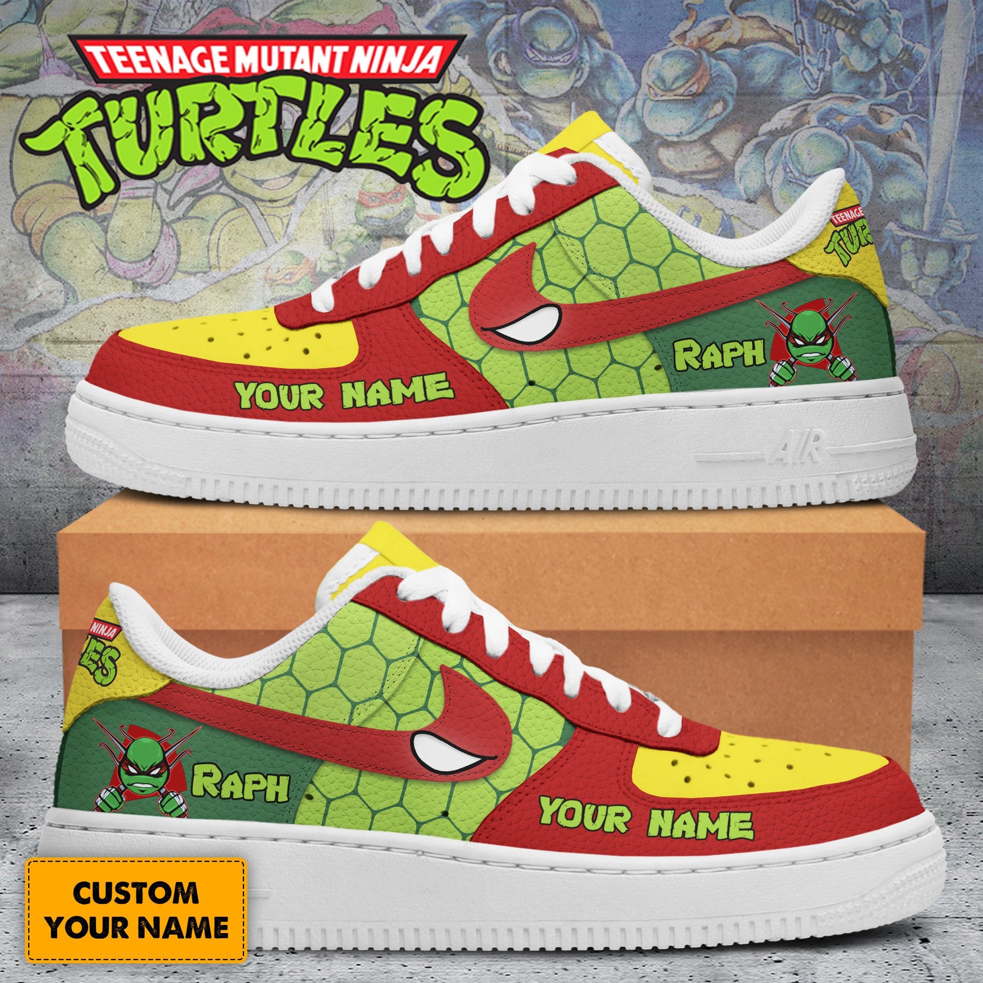 Teenage Mutant Ninja Turtles Air Low-Top Sneakers Shoes For Men And Women