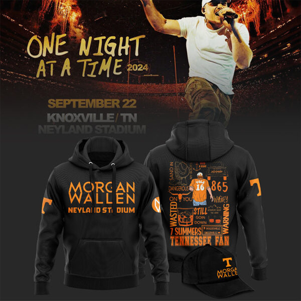 Tennessee 2024 Limited Tennessee x Morgan Wallen Black Hoodie