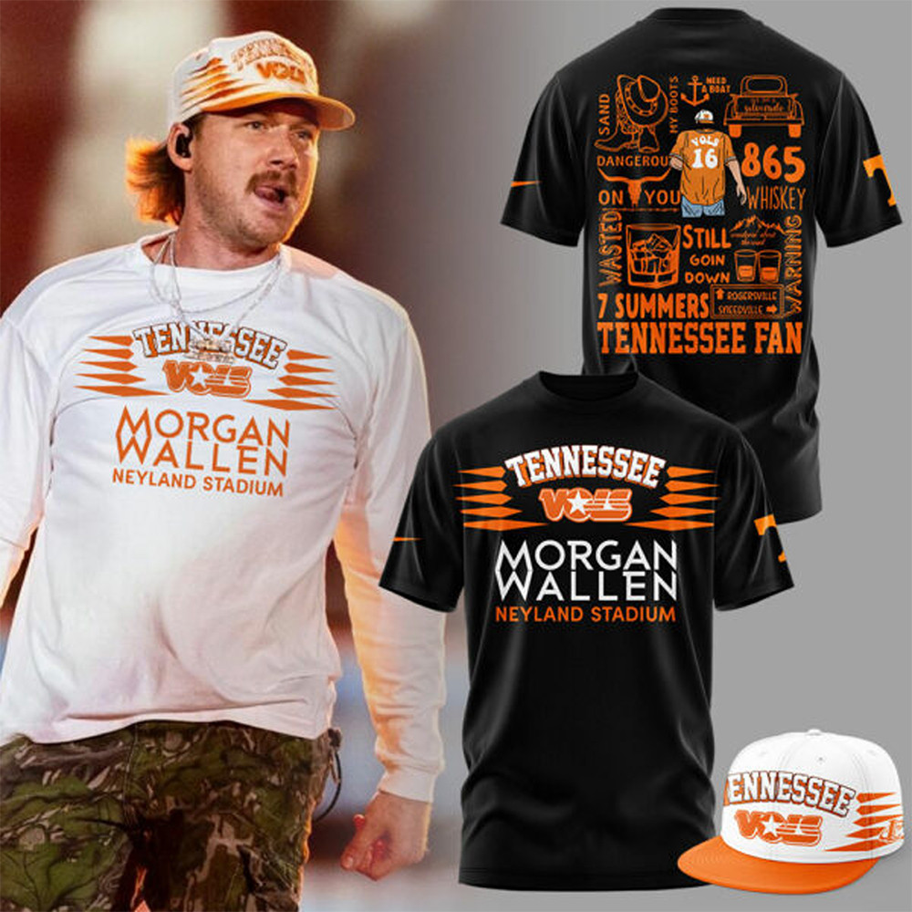 Tennessee 2024 Limited Tennessee x Morgan Wallen Black Shirt Baseball Player Gift Ideas Oregontrailrvpk Shirt